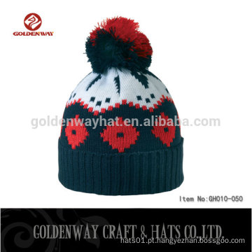 Beanies de malha personalizados com chapéu de crocheted beanie